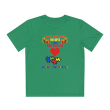 Load image into Gallery viewer, Kids Unisex Dry Fit Tee- "I Don't Care About The Gifts"