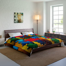 Load image into Gallery viewer, Super Hero Puzzle Piece Autism Awareness Comforter