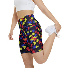 Load image into Gallery viewer, Classic Puzzle Piece Women's Biker Shorts