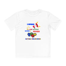 Load image into Gallery viewer, Kids Unisex Light Weight Tee- "I Speak So Loud Without Saying A Word"
