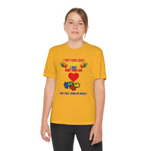 Load image into Gallery viewer, Kids Unisex Dry Fit Tee- "I Don't Care About The Gifts"