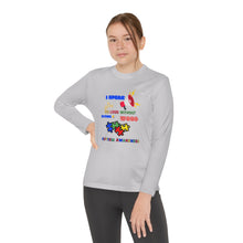 Load image into Gallery viewer, Kids Long Sleeve Unisex lightweight Tee -"I Speak So Loud Without Saying A Word"