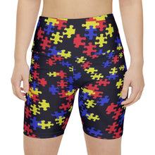 Load image into Gallery viewer, Classic Puzzle Piece Women's Biker Shorts