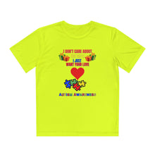 Load image into Gallery viewer, Kids Unisex Dry Fit Tee- "I Don't Care About The Gifts"