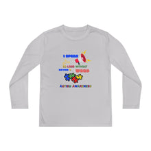 Load image into Gallery viewer, Kids Long Sleeve Unisex lightweight Tee -"I Speak So Loud Without Saying A Word"
