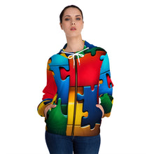Load image into Gallery viewer, Super Hero Puzzle Piece Women’s Full-Zip Hoodie