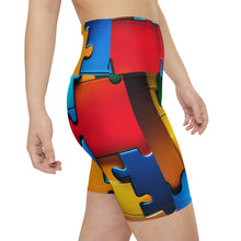 Load image into Gallery viewer, Super Hero Puzzle Piece Women's Biker Shorts