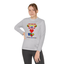 Load image into Gallery viewer, Kids Long Sleeve Unisex lightweight Tee -"I Don't Care About The Gifts"