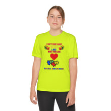 Load image into Gallery viewer, Kids Unisex Dry Fit Tee- "I Don't Care About The Gifts"