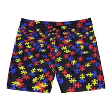 Load image into Gallery viewer, Classic Puzzle Piece Men's Swim Shorts