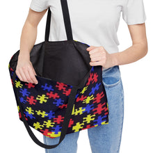 Load image into Gallery viewer, Classic Puzzle Piece Weekender Tote Bag