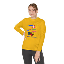 Load image into Gallery viewer, Kids Long Sleeve Unisex lightweight Tee -"I Speak So Loud Without Saying A Word"