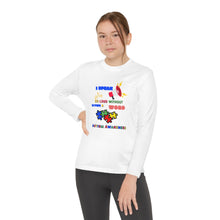 Load image into Gallery viewer, Kids Long Sleeve Unisex lightweight Tee -"I Speak So Loud Without Saying A Word"