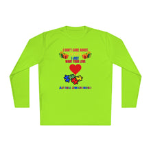 Load image into Gallery viewer, Unisex Lightweight Long Sleeve Tee- "I Don't Care About The Gifts"