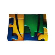 Load image into Gallery viewer, Super Hero Puzzle Piece Weekender Tote Bag
