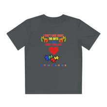 Load image into Gallery viewer, Kids Unisex Dry Fit Tee- &quot;I Don&#39;t Care About The Gifts&quot;
