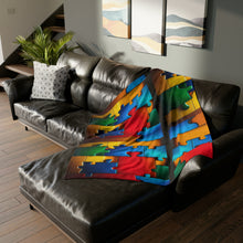 Load image into Gallery viewer, Super Hero Puzzle Piece Soft Polyester Blanket
