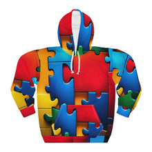 Load image into Gallery viewer, Unisex Super Hero Puzzle Piece Pullover Hoodie
