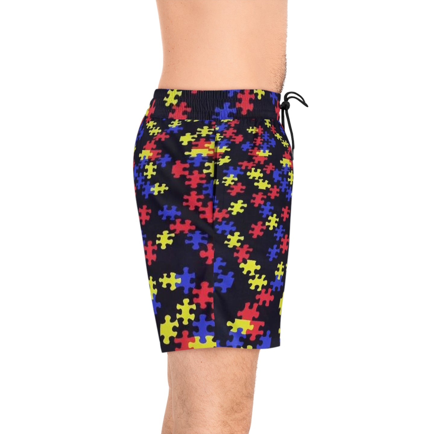 Classic Puzzle Piece Men's Swim Shorts
