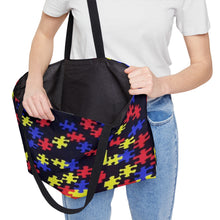 Load image into Gallery viewer, Classic Puzzle Piece Weekender Tote Bag
