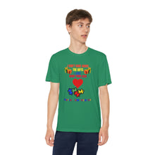 Load image into Gallery viewer, Kids Unisex Dry Fit Tee- &quot;I Don&#39;t Care About The Gifts&quot;
