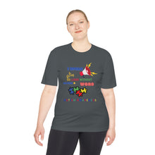 Load image into Gallery viewer, Unisex Dry Fit Tee &quot;I Speak So Loud Without Saying a Word&quot;
