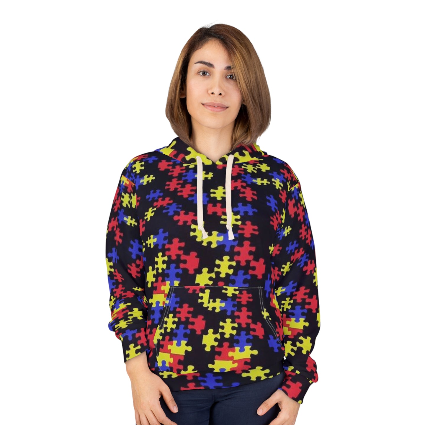 Classic Puzzle Piece Pullover Hoodie