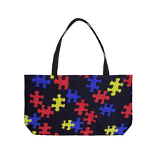 Load image into Gallery viewer, Classic Puzzle Piece Weekender Tote Bag
