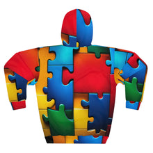 Load image into Gallery viewer, Unisex Super Hero Puzzle Piece Pullover Hoodie
