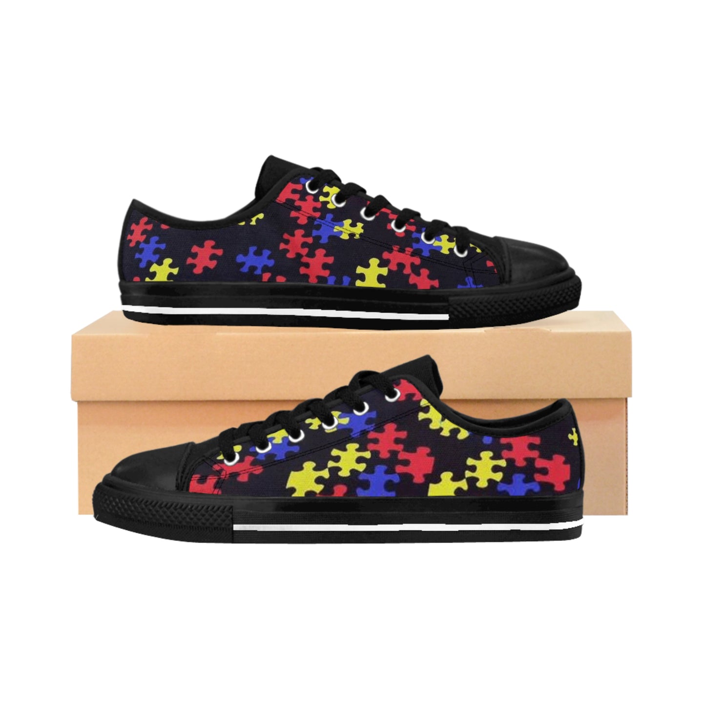 Classic Puzzle Piece Women's Sneakers