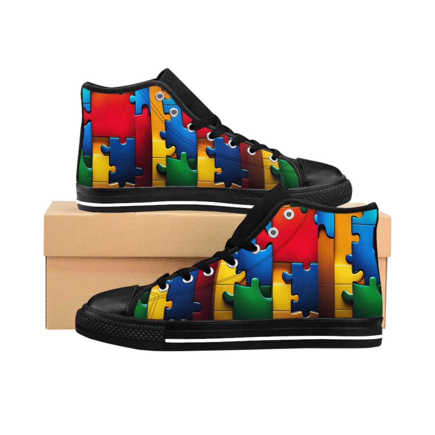 Super Hero Puzzle Piece Autism Awareness Women's Sneakers