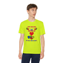 Load image into Gallery viewer, Kids Unisex Dry Fit Tee- &quot;I Don&#39;t Care About The Gifts&quot;
