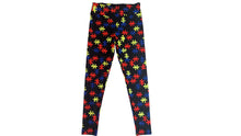 Load image into Gallery viewer, Autism Puzzle Piece Leggings
